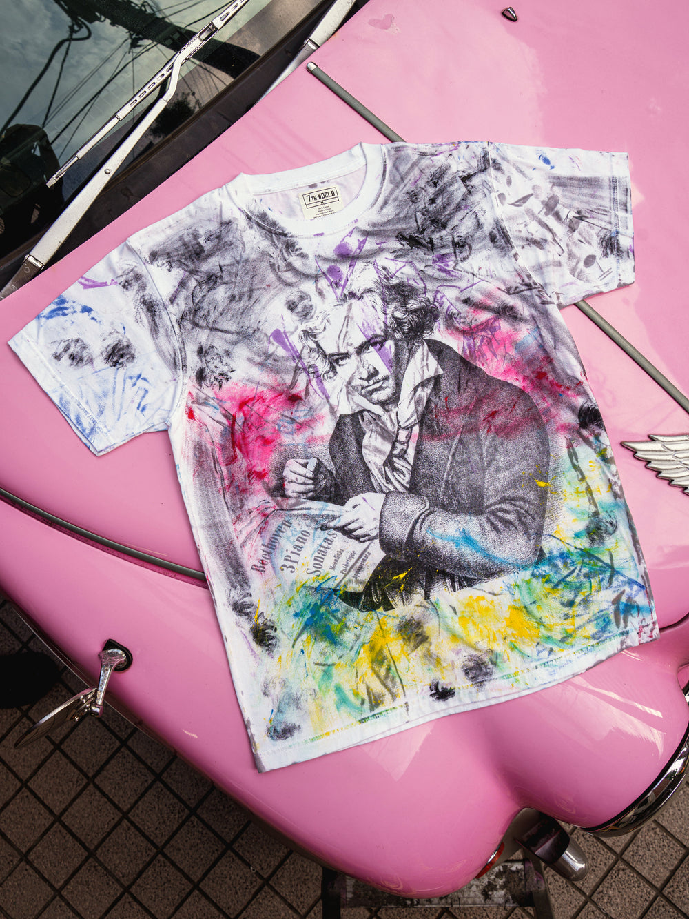 Beethoven damage art T-shirt