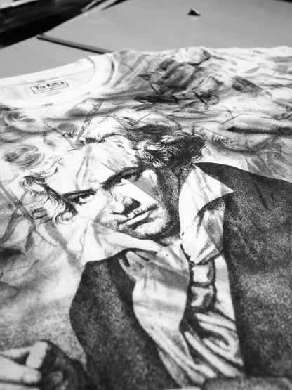 Beethoven damage art T-shirt