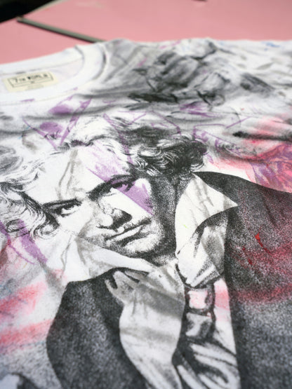 Beethoven damage art T-shirt